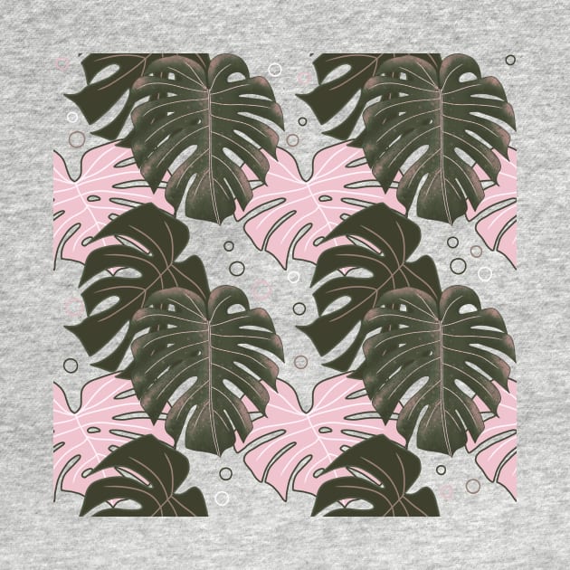 Monstera Pattern - Light Pastel by monitdesign